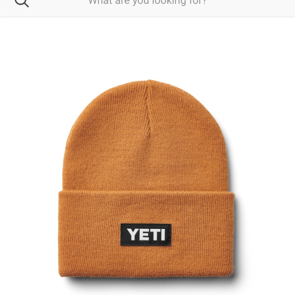NWT Yeti Men’s Badge Gold Beanie